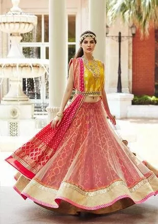Elnaaz Norouzi Model Classic Indian Look Red Dress